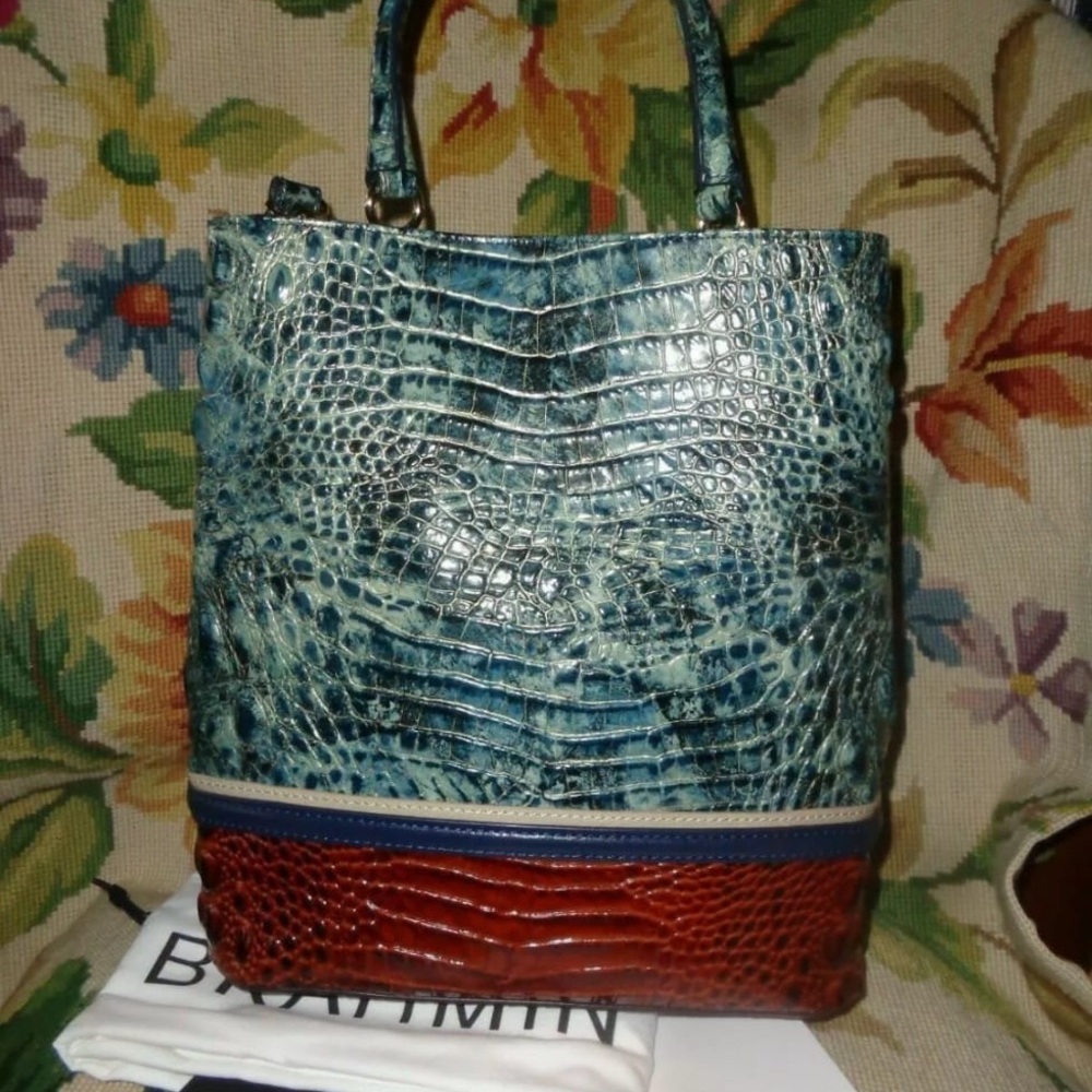 NWT BRAHMIN AMELIA GLACIER EASTWOOD LEATHER - Picture 4 of 8